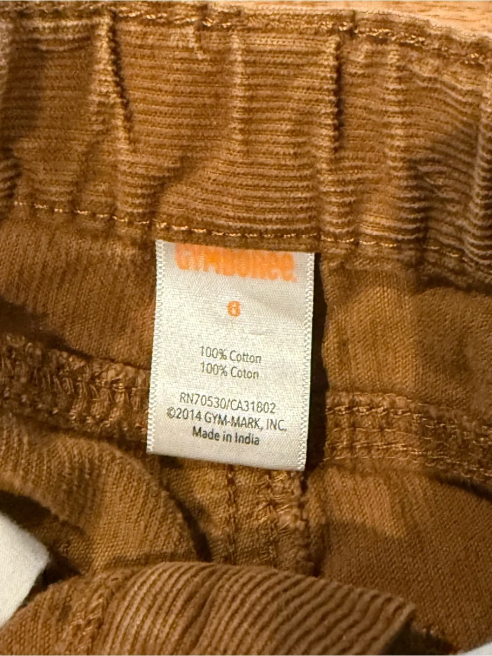 Gymboree Straight Corduroy Pants Size 6